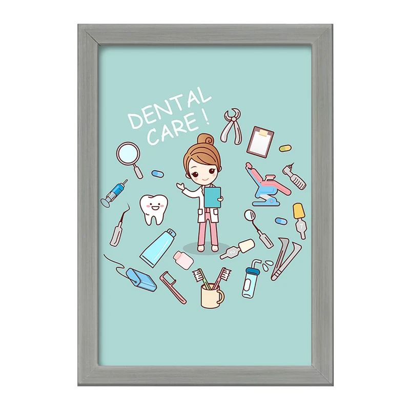 تابلو خندالو طرح دندان و دندان پزشکی کودکانه کد 36692