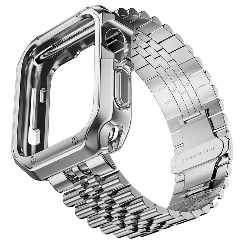 بند اسپریگ مدل 5RLX مناسب برای اپل واچ سری SE/4/5/6 سایز 44 میلی متری به همراه کاور