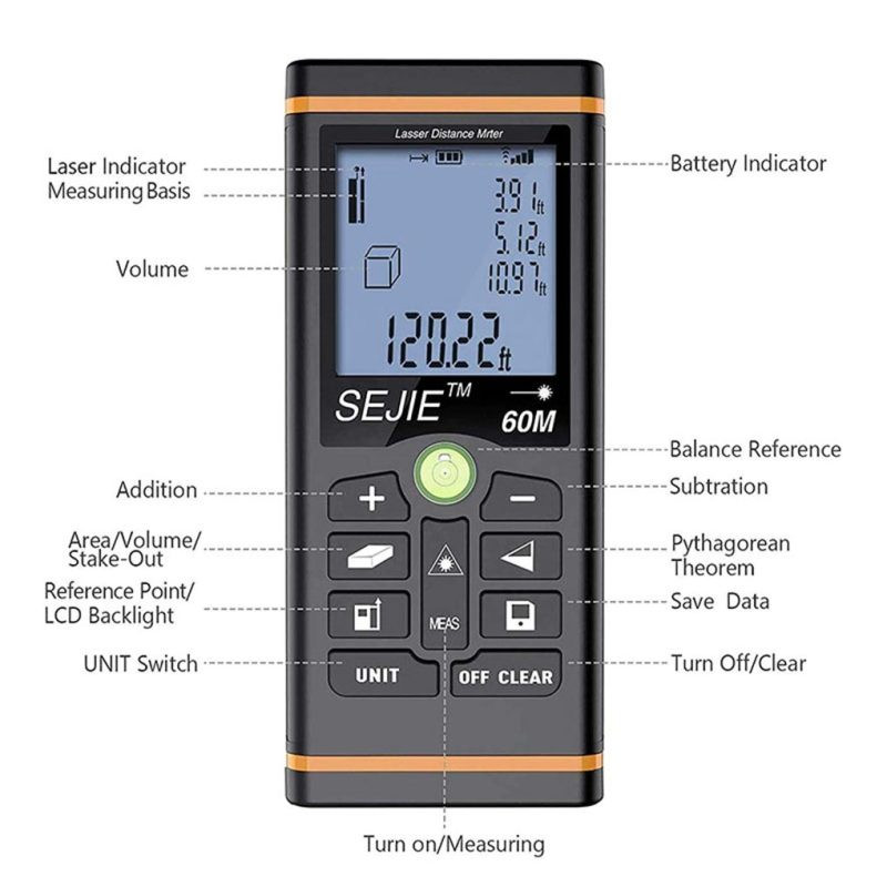 متر لیزری سیج مدل 40M