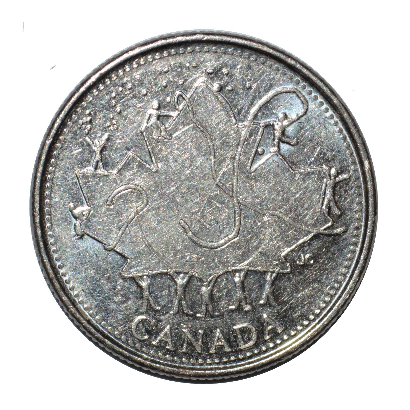 سکه تزیینی طرح 25 سنت یادبودی کشور کانادا مدل 1999 میلادی