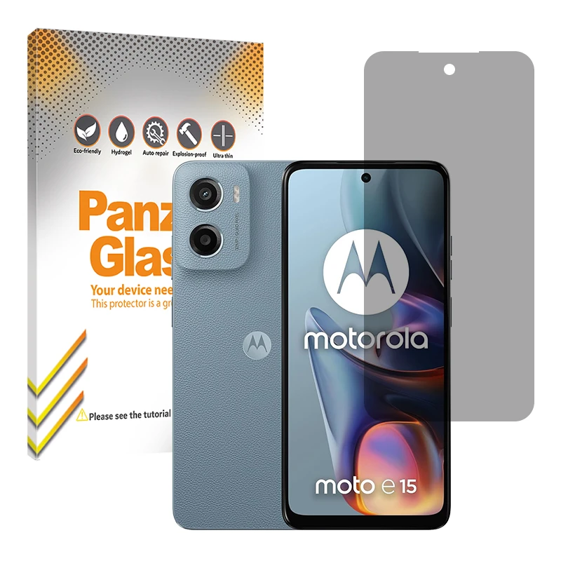 محافظ صفحه نمایش حریم شخصی پنزر گلس مدل Resistant مناسب برای گوشی موبایل موتورولا Moto E15