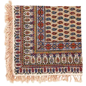 رومیزی قلمکار مدل بته شطرنجی