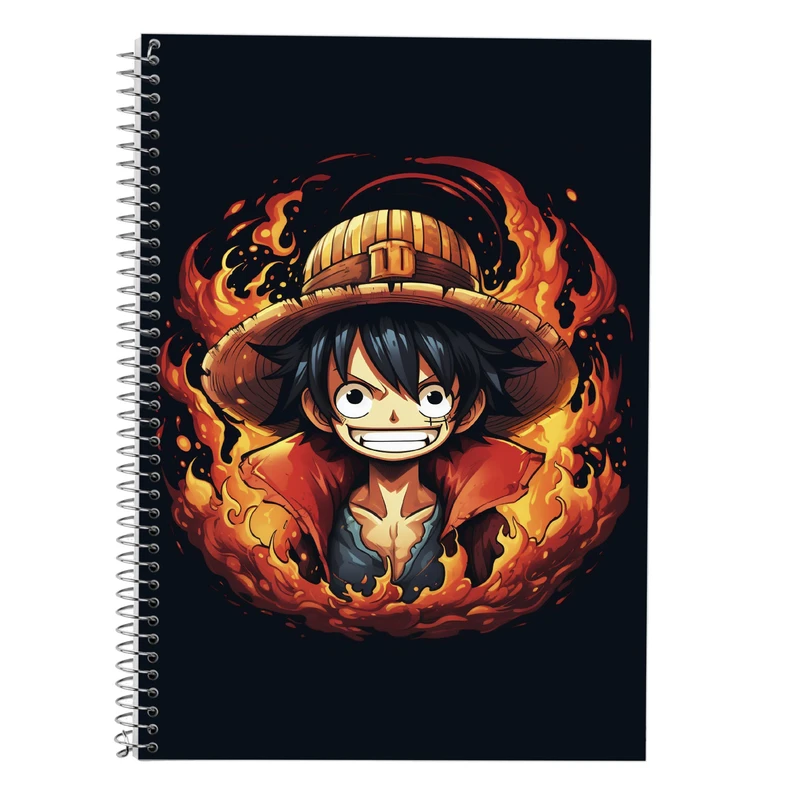 دفتر زبان 50 برگ مدوپد مدل سه خط طرح وان پیس One Piece کد DF11486