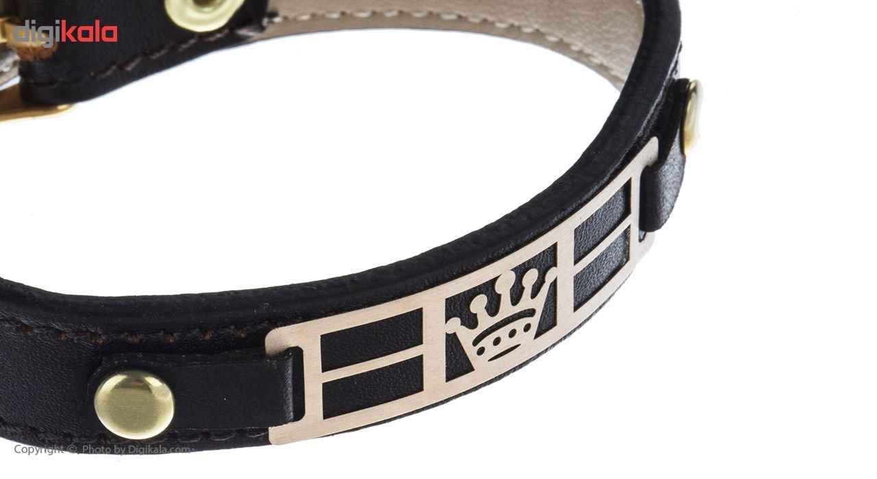 دستبند طلا 18 عیار مردانه مایا ماهک مدل MB0676 -  - 3