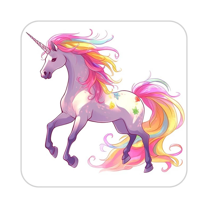 زیر لیوانی کاکتی طرح اسب تک شاخ و یونیکورن مدل mp32858