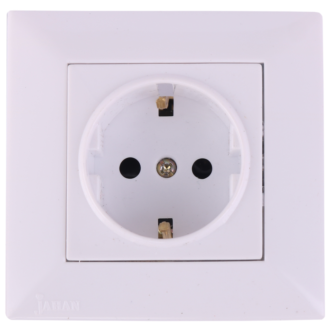 پریز برق ارت دار جهان الکتریک مدل آیسان کد JEA2408