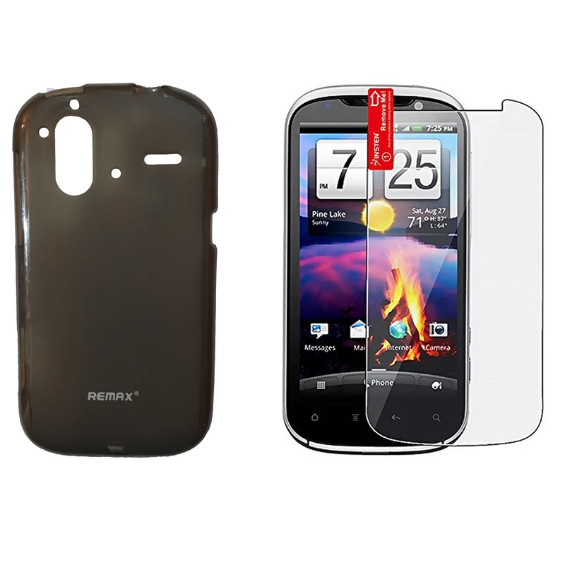 کاور ریمکس مدل pudding کد 01 مناسب برای گوشی موبایل اچ تی سی G22/AMAZE 4G به همراه محافظ صفحه نمایش
