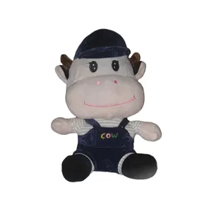 عروسک مدل  گاو کلاه دار ارتفاع 30 سانتی متر 