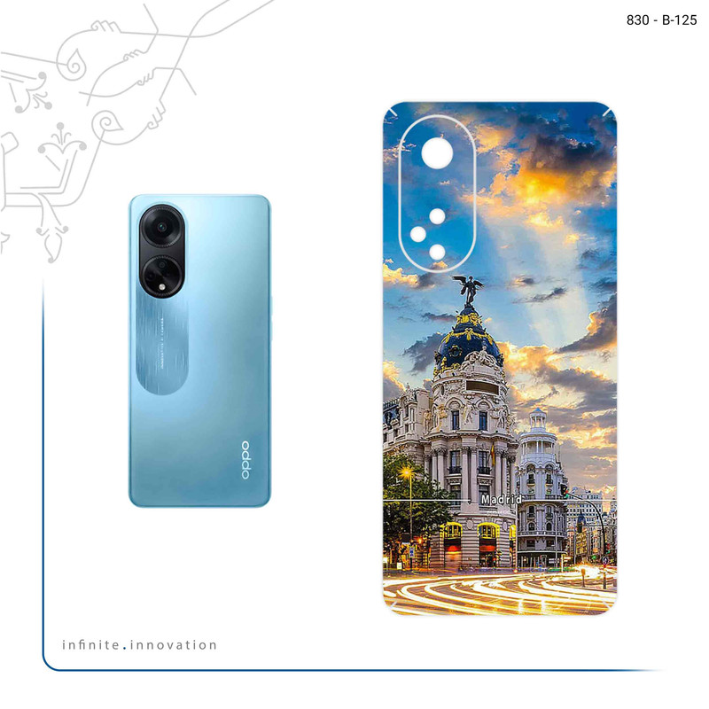 برچسب پوششی ماهوت مدل City of Madrid مناسب برای گوشی موبایل اپو A98