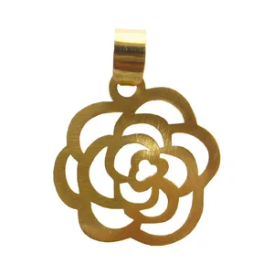 Novin Zar NZ-119-PL Gold Necklace Pendant Plaque
