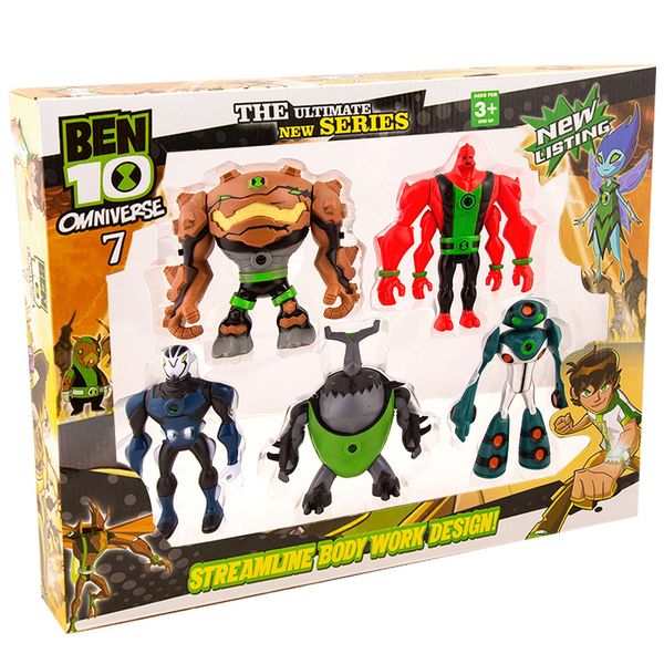 فیگور شخصیتهای بن تن مدل Ben 10 Omniverse بسته 5 عددی فیگور شخصیتهای بن تن مدل Ben 10 Omniverse بسته 5 عددی