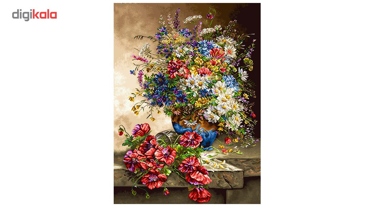 ارزان نخ و نقشه تابلو فرش سیرمان طرح گل افروز کد 2329 نخ و نقشه تابلو فرش سیرمان طرح گل افروز کد 2329