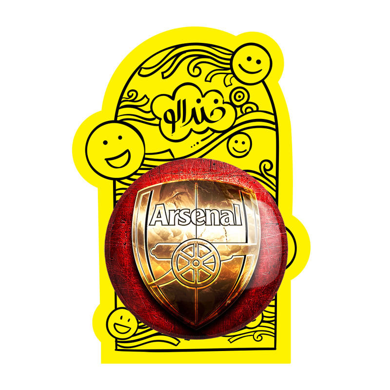 آینه جیبی خندالو مدل باشگاه آرسنال کد 27181