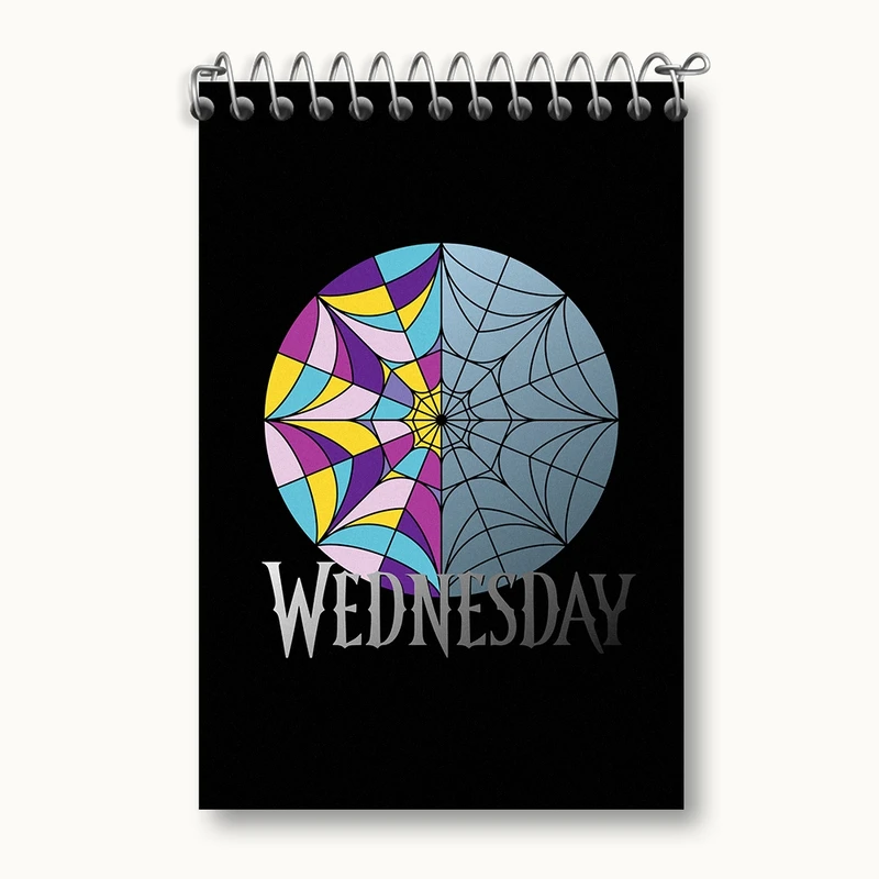 دفتر یادداشت 50 برگ خندالو مدل ونزدی (Wednesday) کد F2738