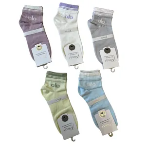 جوراب ورزشی ساق کوتاه زنانه مدل دولبه کد 306aL بسته 5 عددی