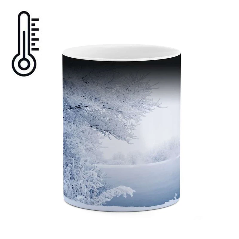 ماگ حرارتی کاکتی مدل منظره برفی کد mgh14873