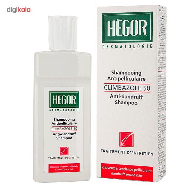 شامپو ضد شوره مو هگور مدل کلیمبازول 50 حجم 150 میلی لیتر -  - 3
