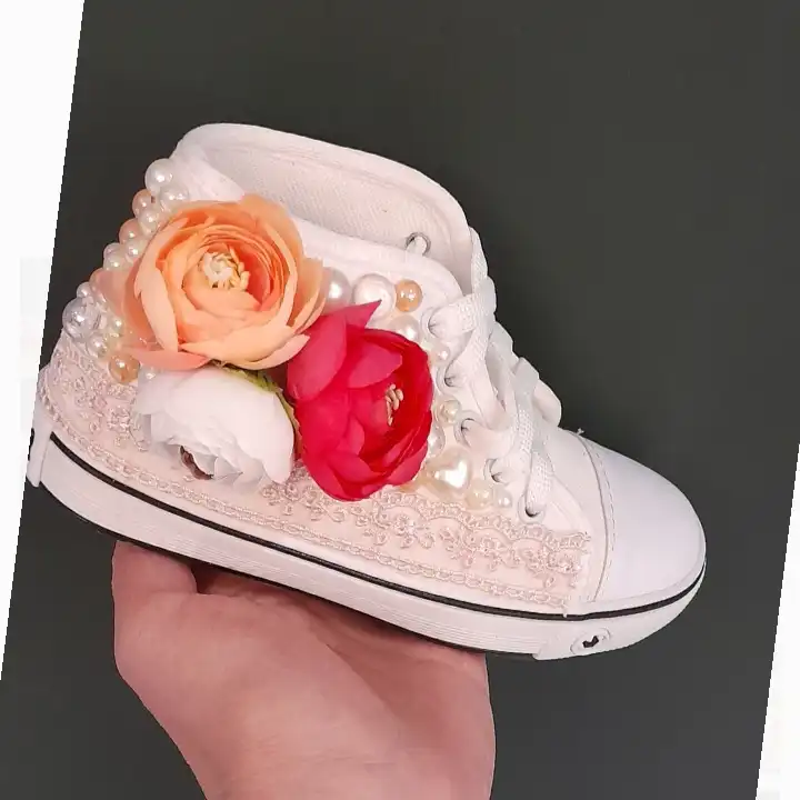 نیم بوت دخترانه مدل مای فلاورز