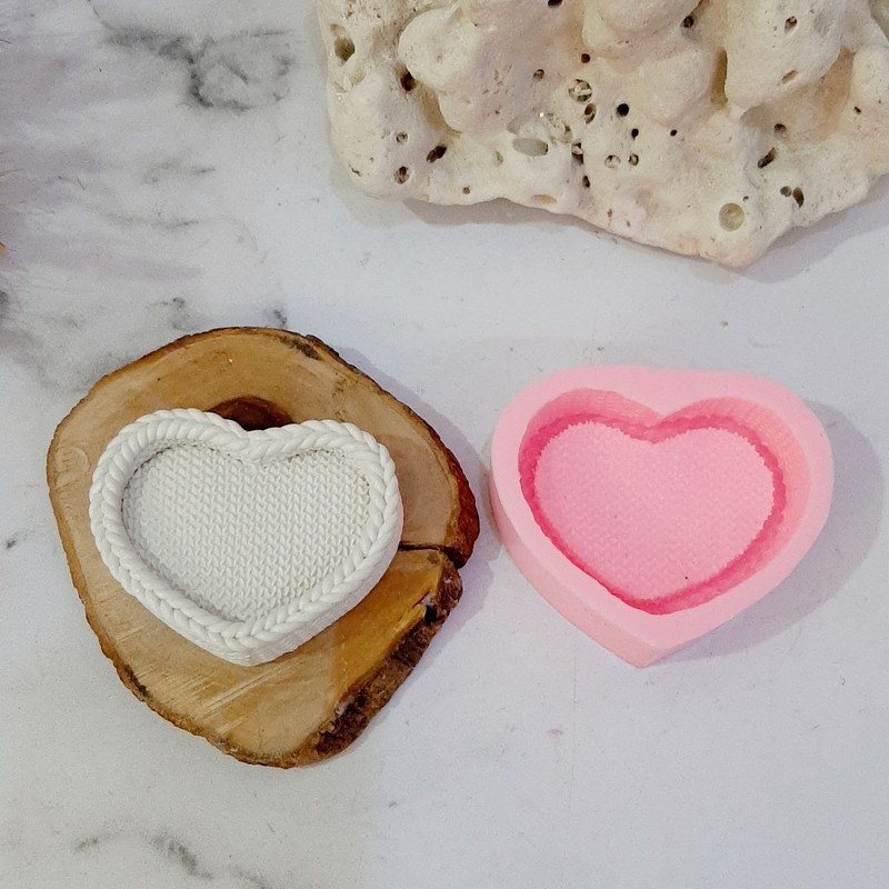 قالب شمع مدل قلب بافت