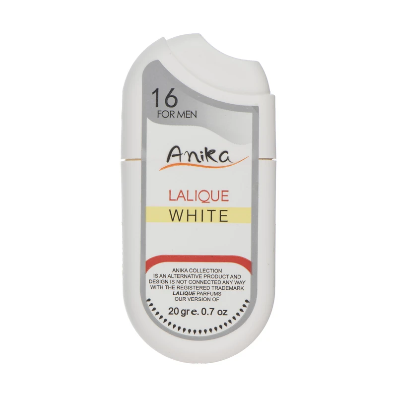 عطر جیبی مردانه آنیکا مدل Lalique White حجم 20 میلی لیتر