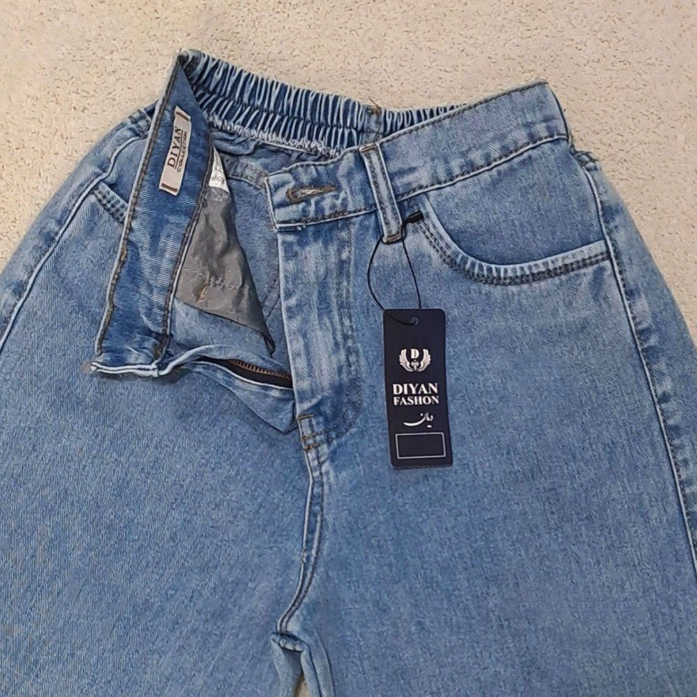 شلوار جین راسته زنانه دیان مدل نیم بگ -  - 15