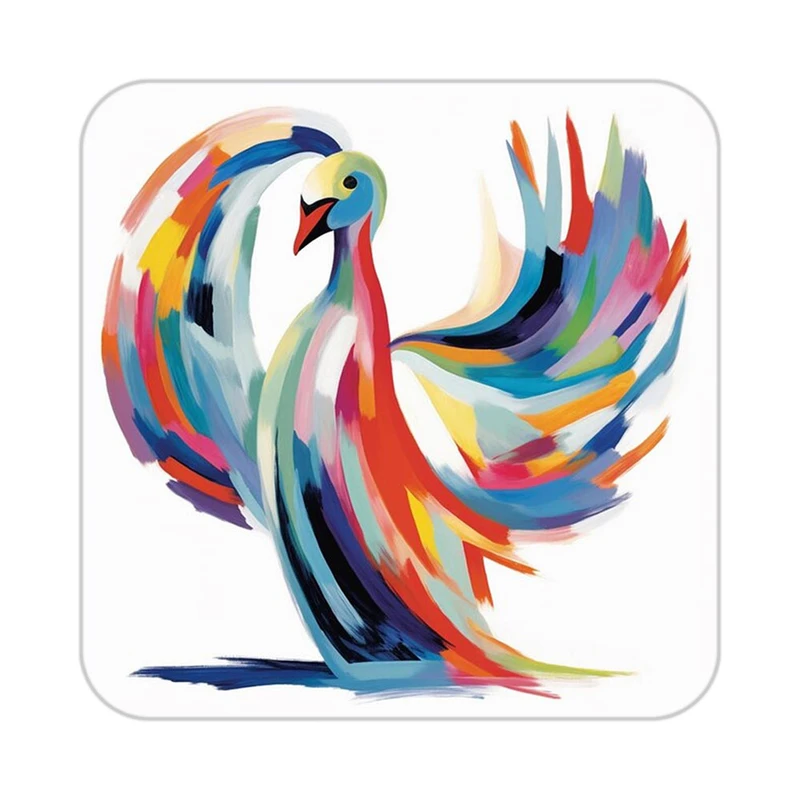 زیر لیوانی کاکتی طرح حیوانات رنگی مدل mp26052