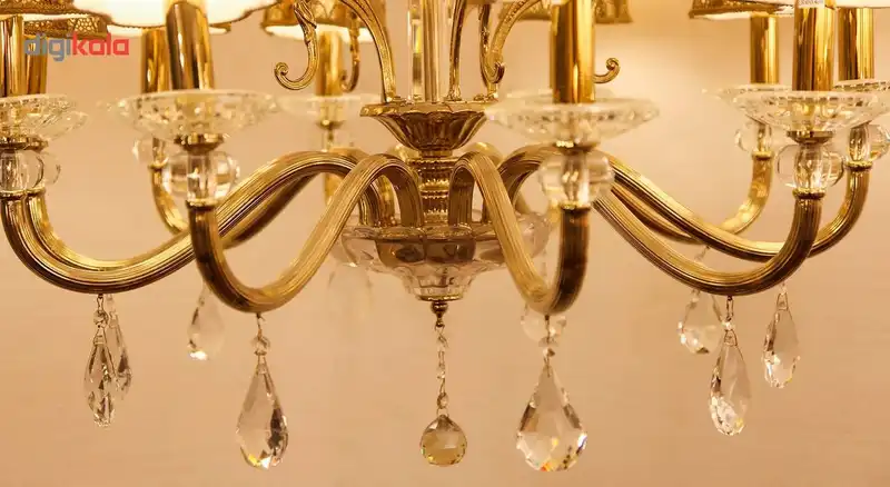 لوستر مجلل10 شعله کد10/ 73625