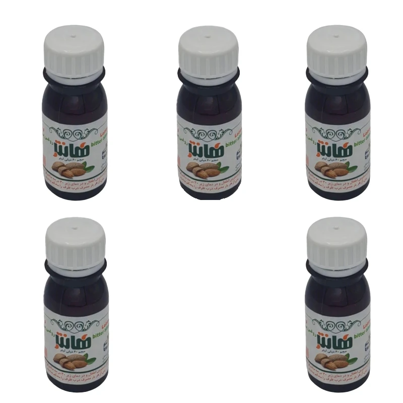 عکس شماره 2 : روغن بادام تلخ هانتر مدل almond حجم 60 میلی لیتر مجموعه 5 عددی