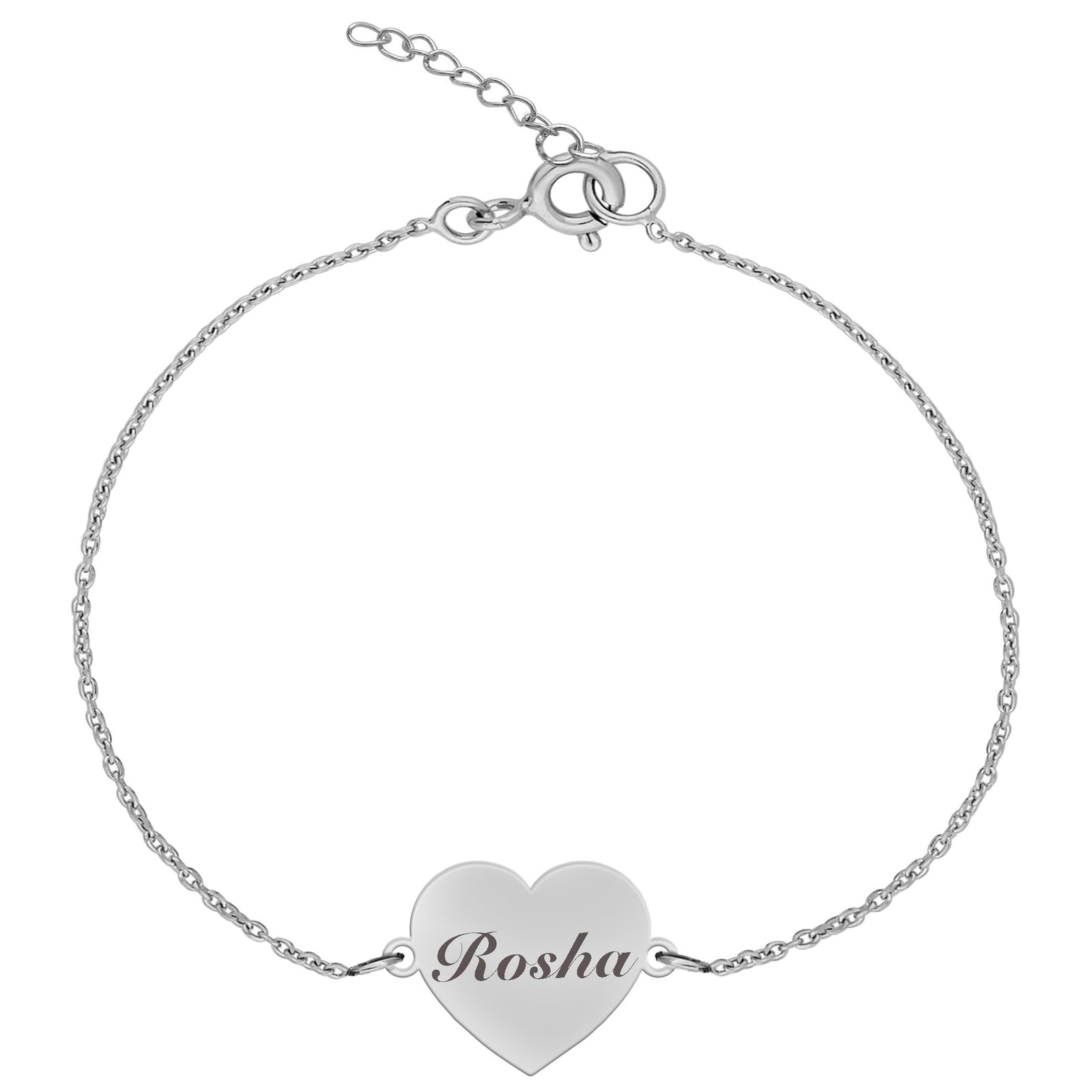 دستبند نقره زنانه ترمه ۱ مدل روشا کد DN 4076 -  - 1