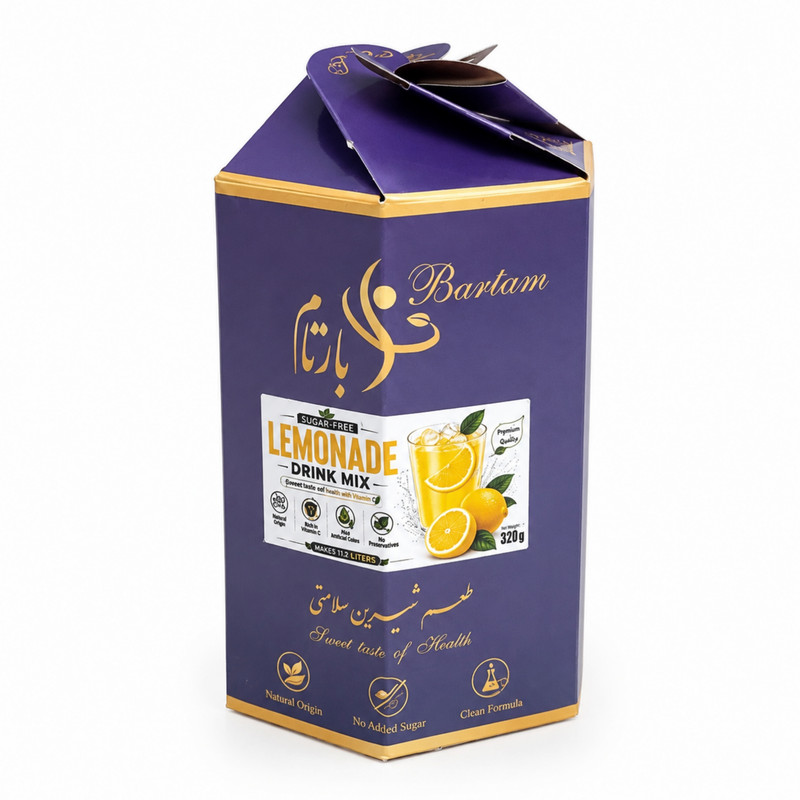 پودر نوشیدنی لیموناد بدون قند بارتام بر پایه ایزومالتولوز – 320 گرم