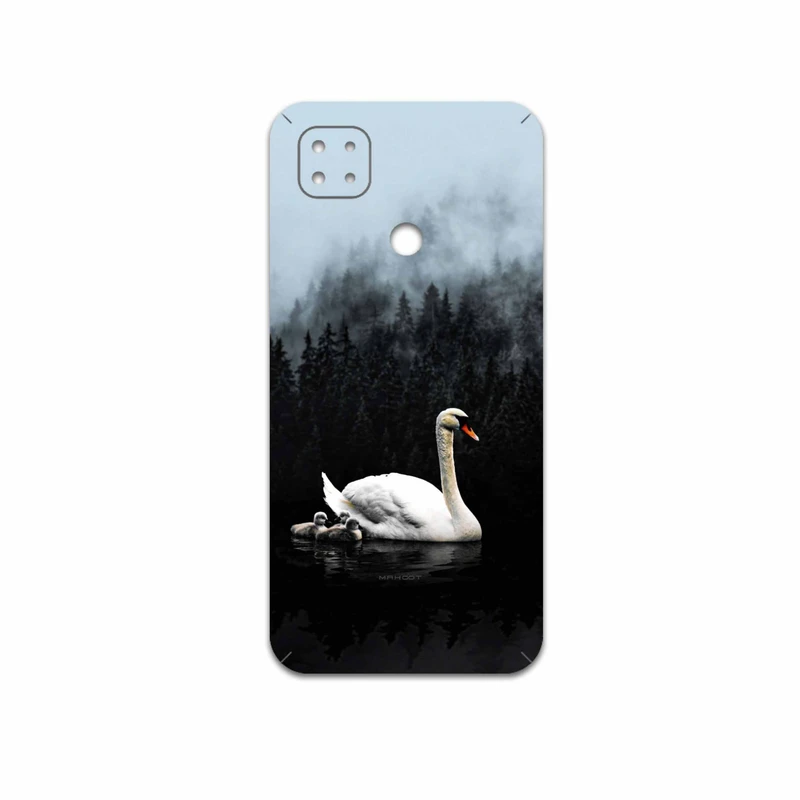 برچسب پوششی ماهوت مدل Swan-Lake مناسب برای گوشی موبایل شیائومی Poco C31
