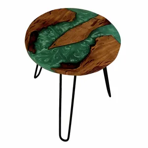 میز عسلی مدل چوب و رزین
