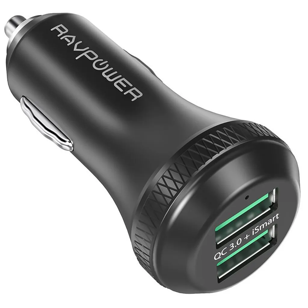 شارژر فندکی راو پاور مدل RP-VC007 Quick Charge 3.0