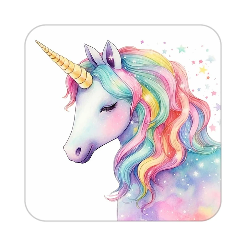 زیر لیوانی کاکتی طرح اسب تک شاخ و یونیکورن مدل mp32880