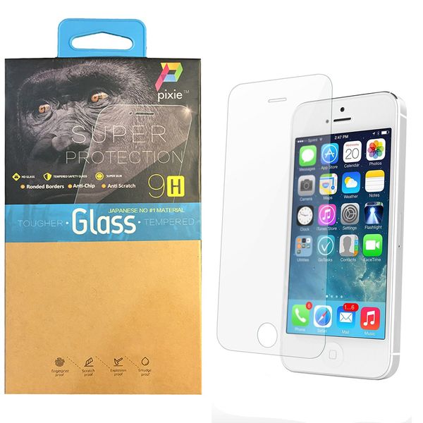 محافظ صفحه نمایش شیشه ای پیکسی مدل Top Clear مناسب برای گوشی اپل آیفون 5/5S/SE محافظ صفحه نمایش شیشه ای پیکسی مدل Top Clear مناسب برای گوشی اپل آیفون 5/5S/SE
