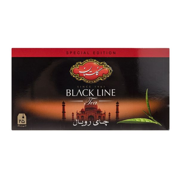 چای سیاه کیسه ای گلستان رویال پک 25 عددی چای سیاه کیسه ای گلستان رویال پک 25 عددی