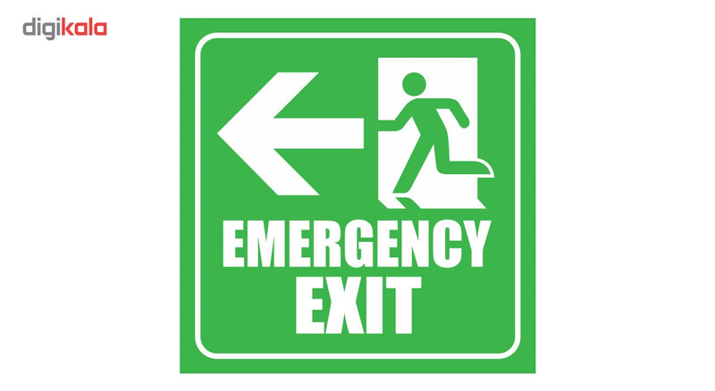 استیکر خروج اضطراری دکوگراف مدل Emergency کد 101