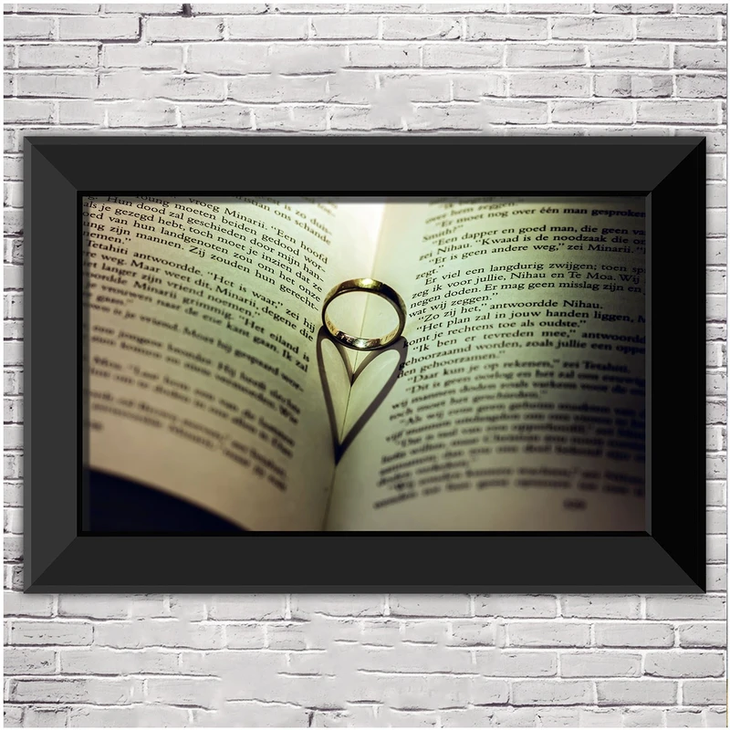 تابلو شاسی چوبی دکوگراف مدل Love کد 314 سایز 60x40 سانتی متر