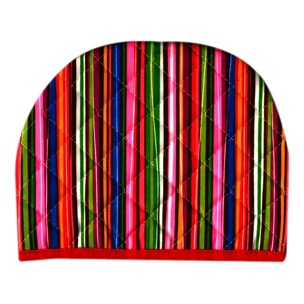 روقوری کتان رزین تاژ طرح راه راه رنگی