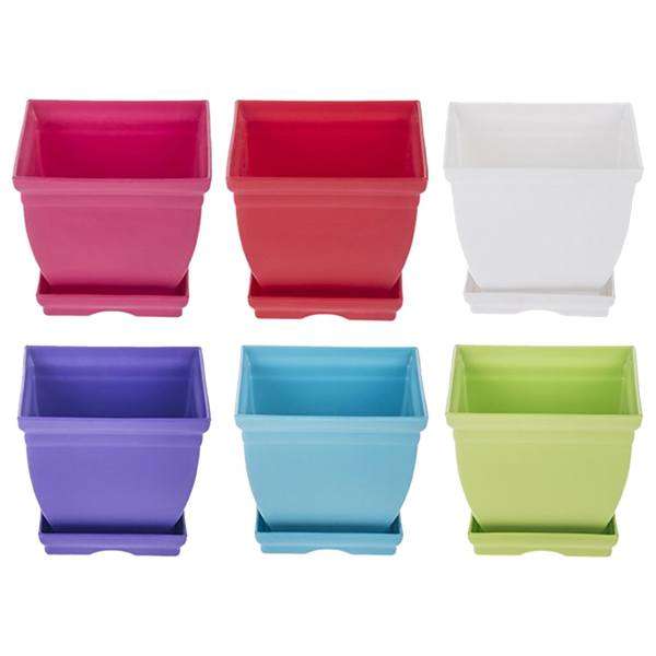 گلدان شهرآذین مدل 7016 بسته 6 عددی