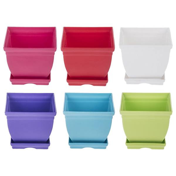 گلدان شهرآذین مدل 7016 بسته 6 عددی