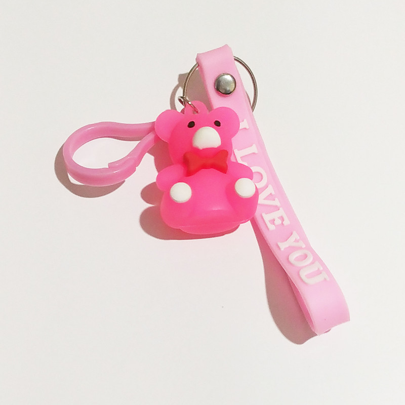 جاکلیدی دخترانه مدل سیلیکونی خرس کوچولو کد 52