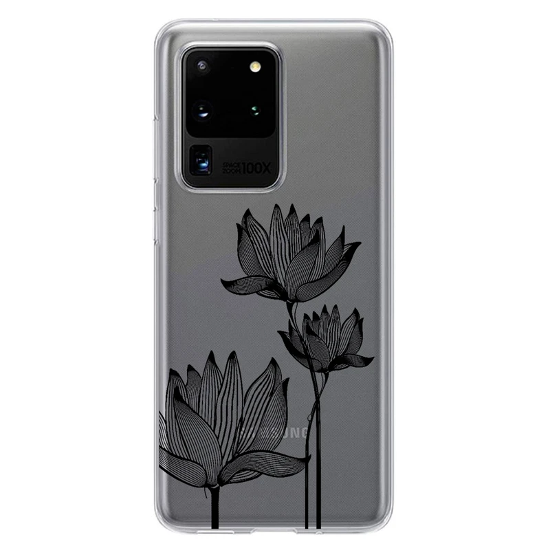 کاور مگافون طرح گل مدل C47-B مناسب برای گوشی موبایل سامسونگ Galaxy S20 Ultra   