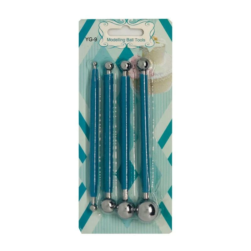 عکس شماره 3 : ابزار سفالگری مدل سمبه گلسازی کد ab مجموعه 4 عددی