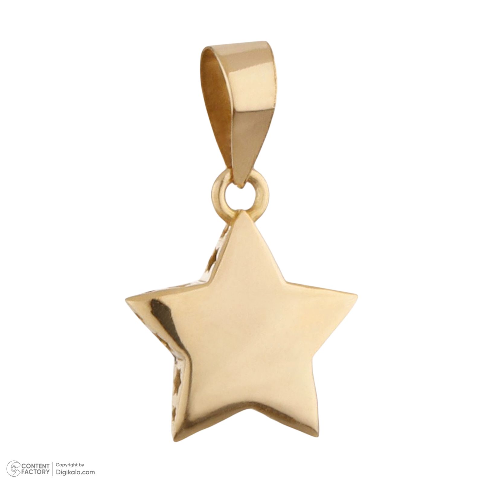 آویز گردنبند طلا 18 عیار زنانه مایا ماهک مدل MM1873 طرح ستاره -  - 4