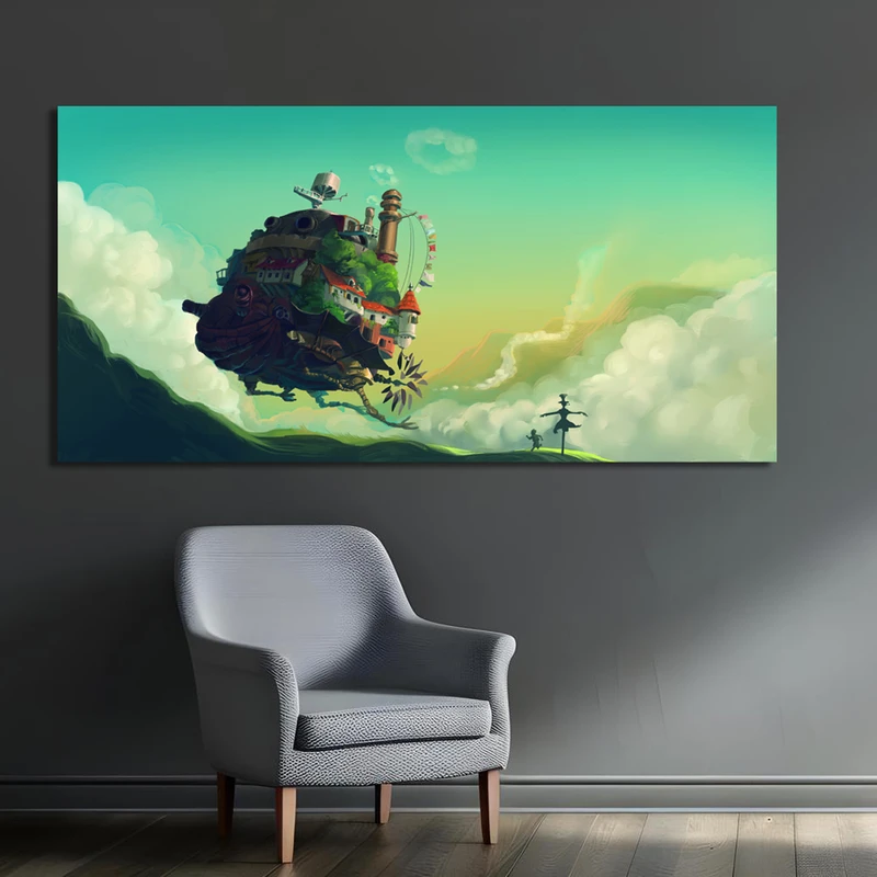 تابلو شاسی مدل انیمه قلعه متحرک هاول کد CAST1