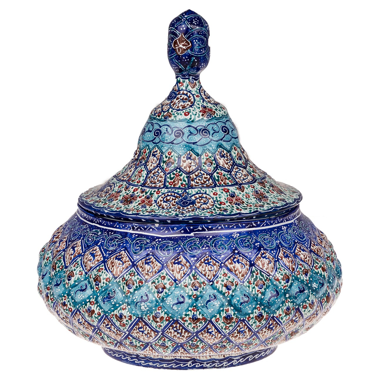 شکلات خوری مسی میناکاری شده اثر سلطانی طرح 4