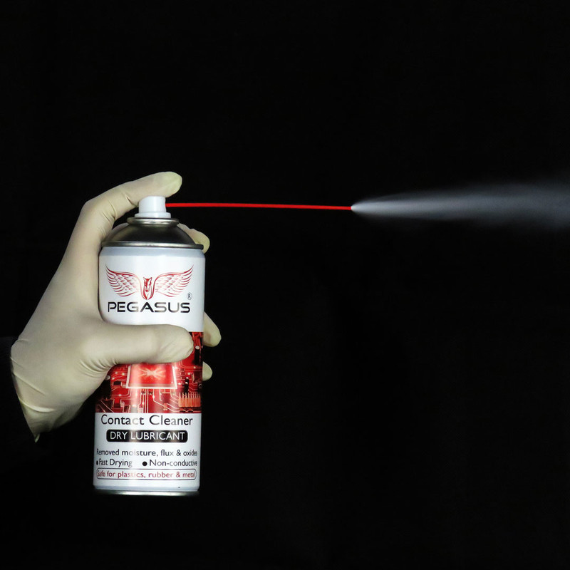 اسپری کنتاکت شور و تمیزکننده خشک پگاسوس مدل Lubricant حجم 450 میلی‌لیتر