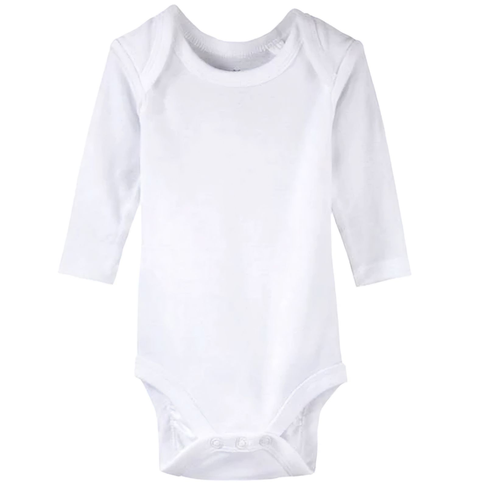 بادی آستین بلند نوزادی ایمپی دیمپی مدل پنبه ای ساده - - 1