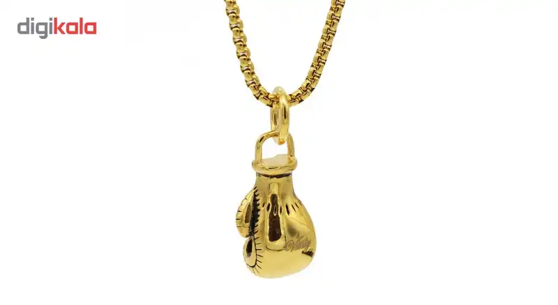 گردنبند زنانه لوکسین طرح دستکش بوکس مدل N589